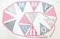 Preview: wimpelkette rosa grau personalisiert